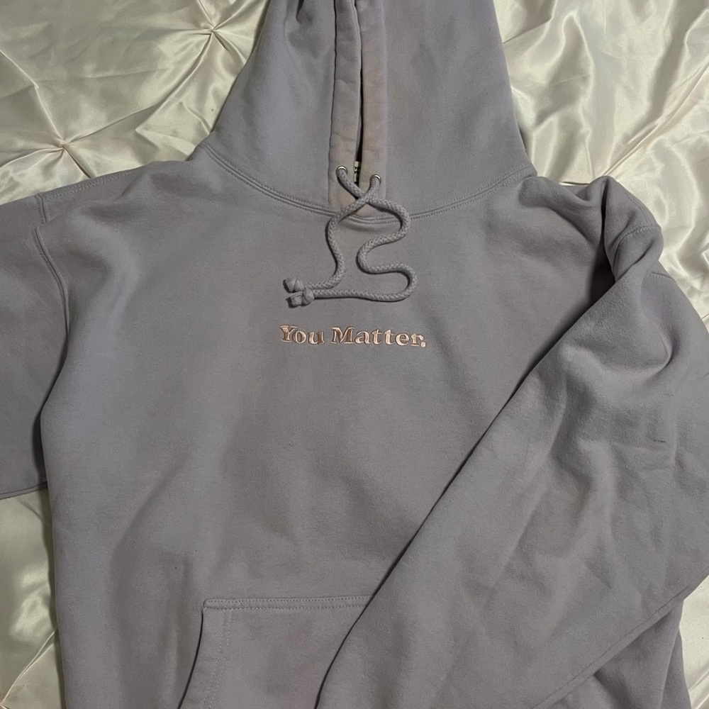 Demetrius Harmon Lavender Hoodie with 'You Matter' Embroidery